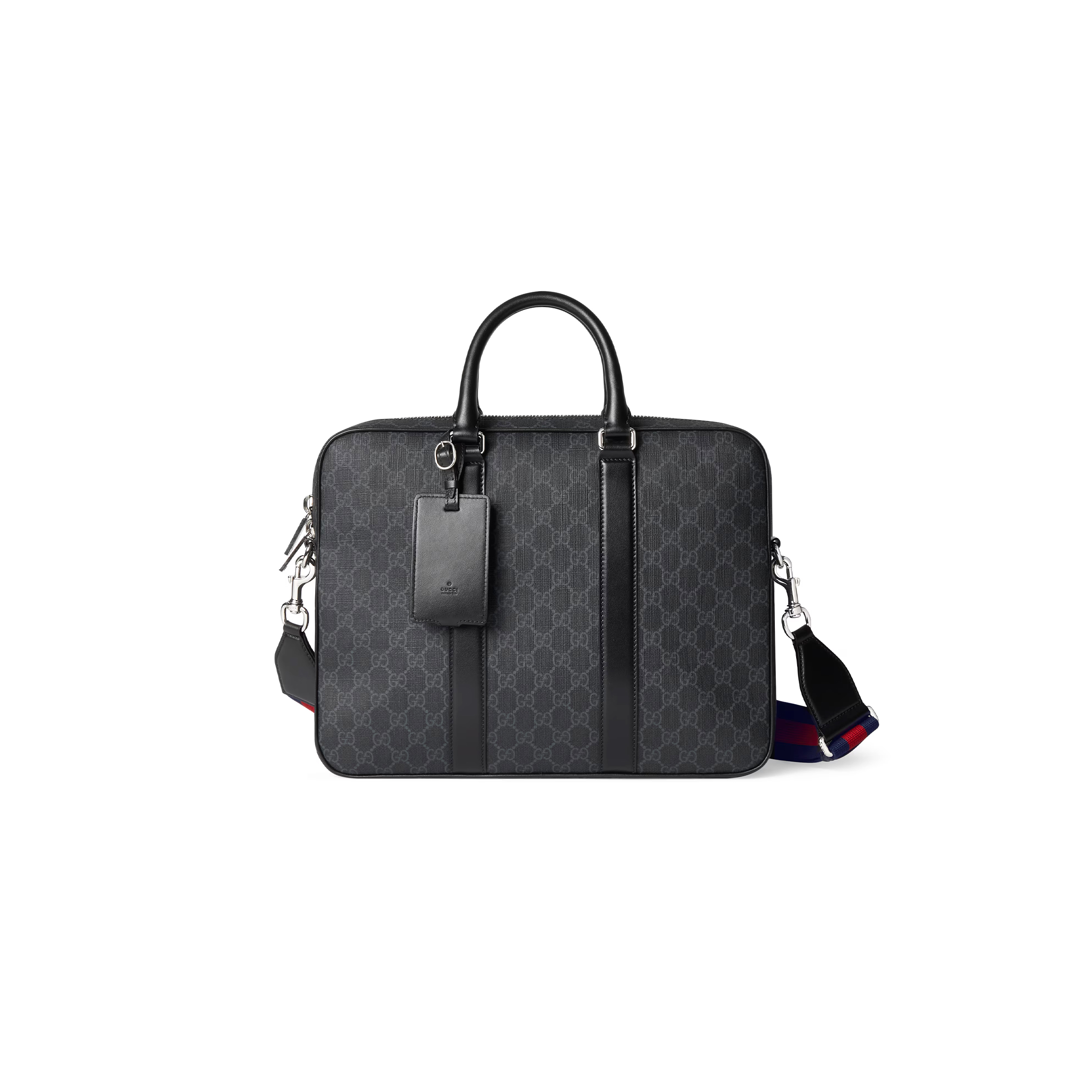 G*u*i gg black medium briefcase ‎792077 (33*28*7cm)